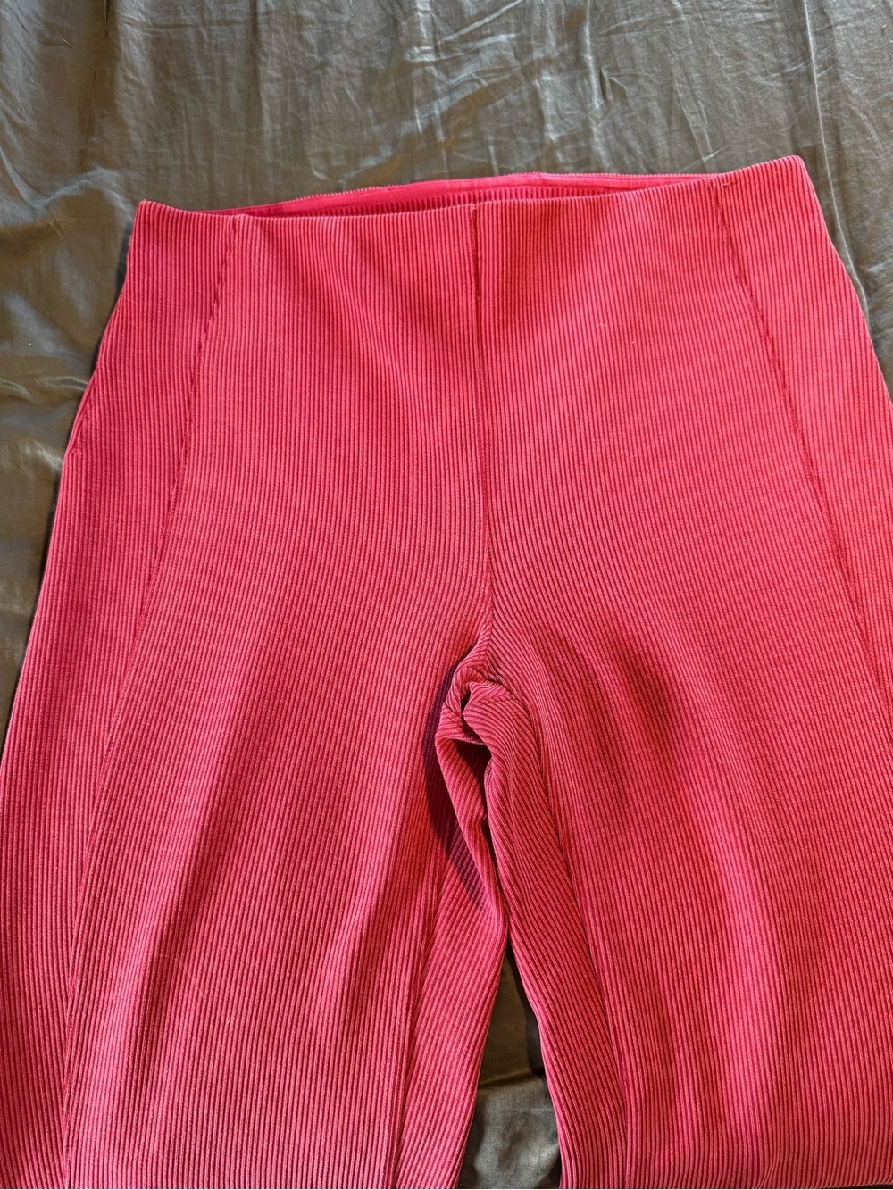 Lululemon Brushed Softstreme Ribbed Zip Flared Pants - Picture 5 of 10